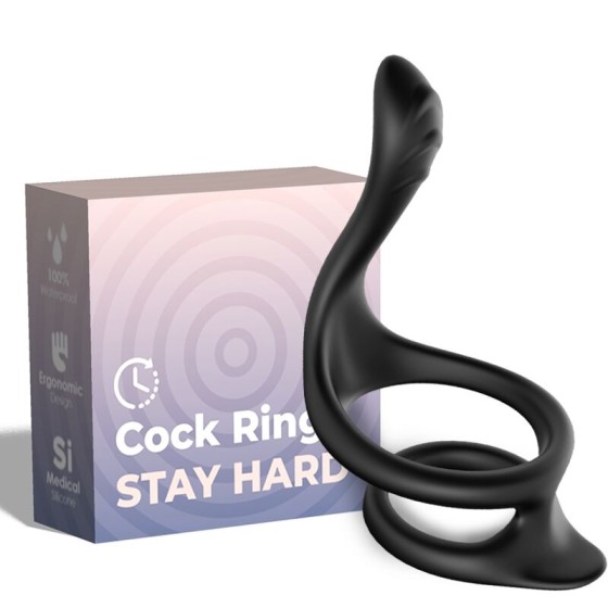 ARMONY - TAIL DOUBLE ANAL RING BLACK
